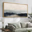 «Minimal Landscape Dynamic Blue Abstract Contemporary», reproduction d'art sur toile-98042208-111568107