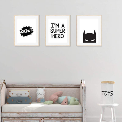 Characters 3 - Piece Paper Print