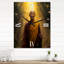 Horloge murale moderne bouddhiste moine-2105500143
