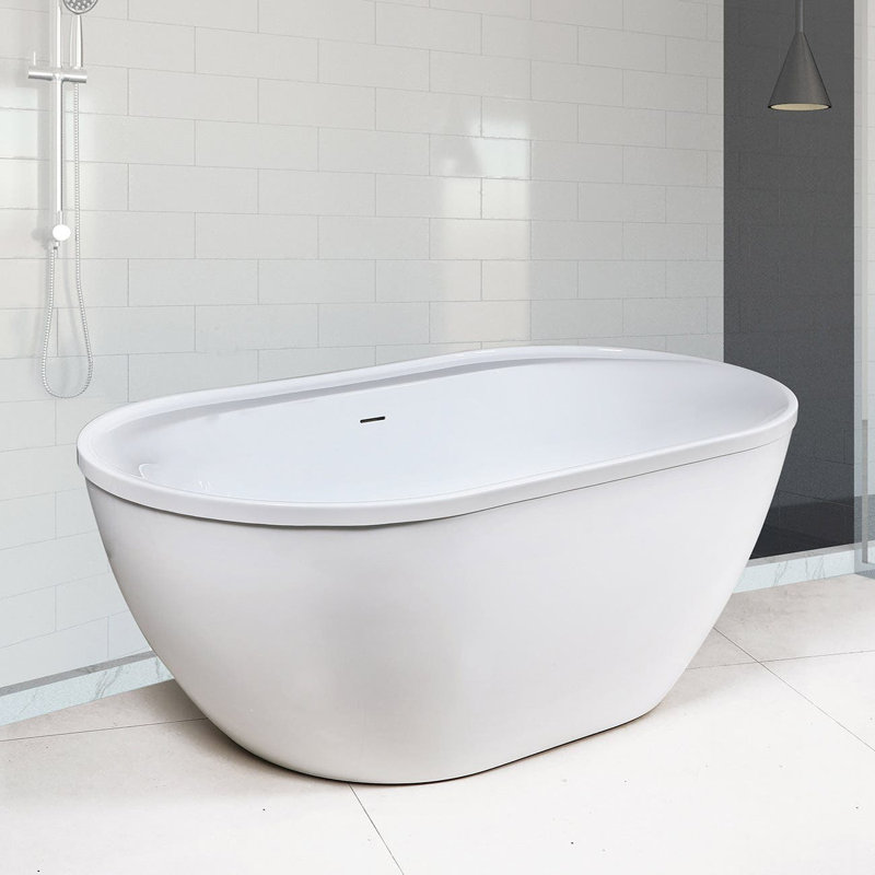65.75'' x 34.75'' Air Porcelain Bathtub