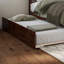 Lit plateforme en bois massif Nantucket avec pied de lit et gigogne-120232360-120232359