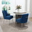 Chaise d'appoint rembourrée en velours Farr avec pieds argentés Farr-441903410