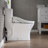 1.28 GPF Elongated One-Piece Dual-Flush Toilet with Plug-In Electric Smart Bidet Seat, Soft-Close, 1000G Powerful Flush, Heated Seat, Night Light, Wireless Remote, and Warm Water