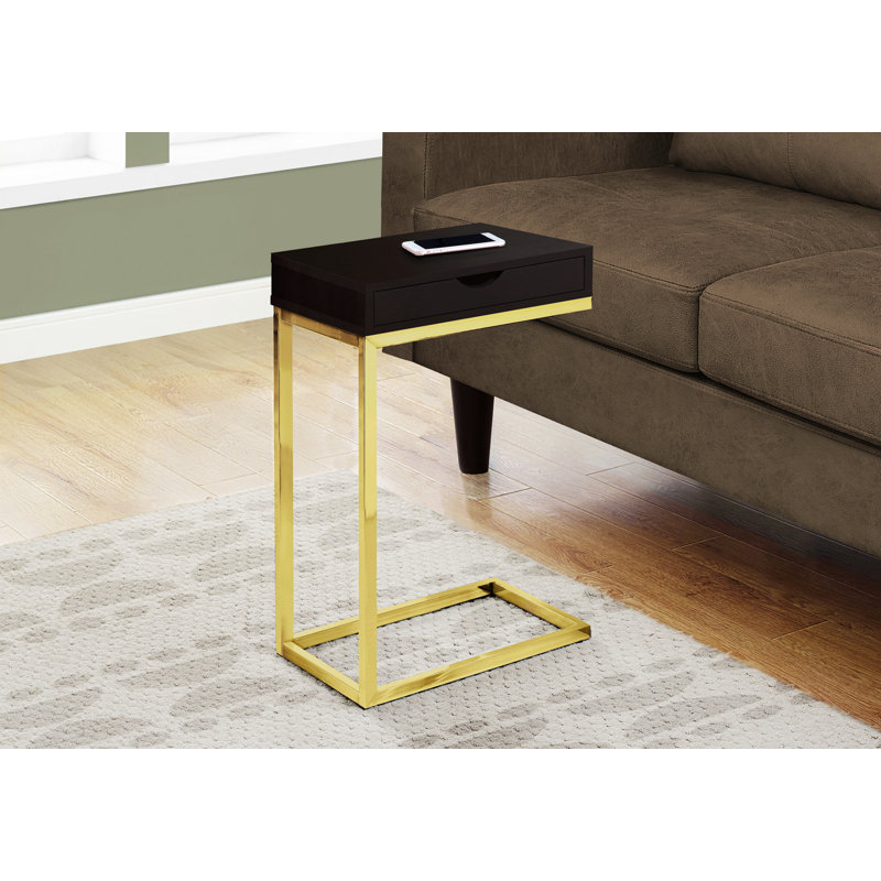 Petite table d'intérieur, table de bout de salon, table d'appoint, table d'appoint avec tiroir de rangement
