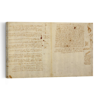 Scientific Diagrams, From The Codex Leicester, 1508-12 Abstract Contemporary Wall Art Print