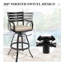 Tabourets de bar pivotants en aluminium avec coussin Sunbrella-895954657
