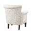 Chaise en bois massif et contreplaqué, dossier serré, accoudoirs ronds, P 31 po x H 33,79 po, chaise à dossier multicolore, l 29,53 po