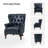 Ansumana 31.5" W Genuine Leather Wingback Club Chairs with Nailhead Trim-175209977