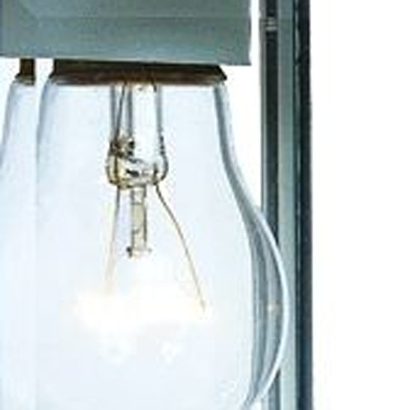 Lanterne murale suspendue en verre, Blanc