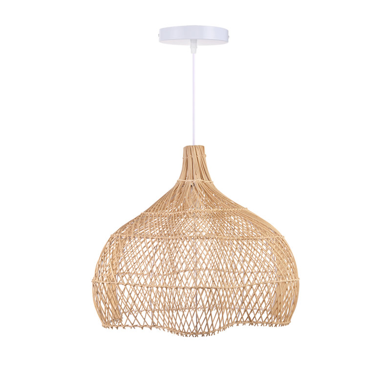 Luminaire suspendu à 1 lumière Braegyn, H 19,68 po x l 21,65 po x P 21,65 po