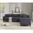 Oversized Modular Sectional Sofa Set, L Shaped Couch
