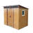 Outdoor Metal Storage Shed with Window and Transparent plate-108284808-113816594