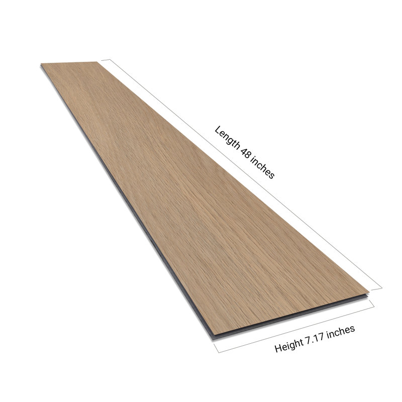 7.17 In. X 48 In. 22Mil 6Mm Waterproof SPC Rigid Core Luxury Vinyl Plank Flooring, Yellow Pine