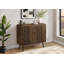 Commode d'appoint polyvalente avec design Mid-Century et rangement réglable-655186568