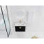 Meuble-lavabo mural 28 po avec lavabo et armoire latérale en céramique, porte, armoire de rangement de salle de bain