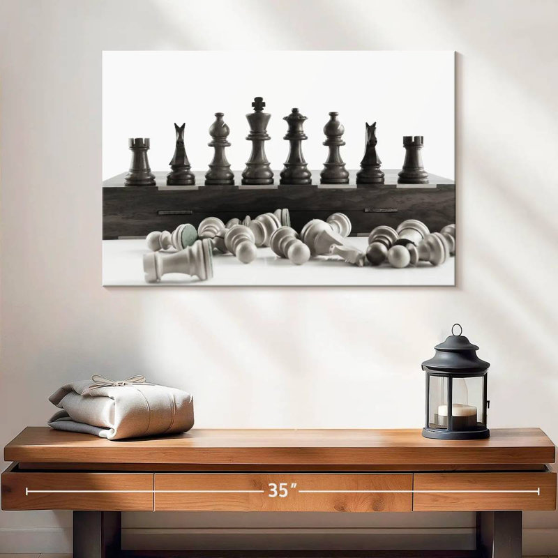 Senne, gagnant du jeu d'échecs, H 16 po x l 24 po