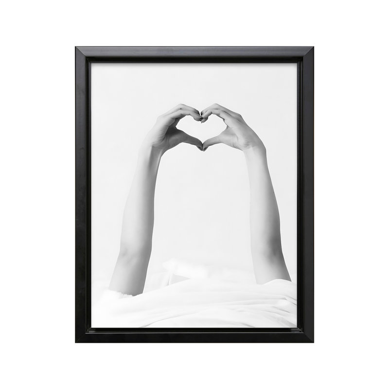 Heart Hands No2, Black Framed, Canvas, 11"H x 14"W