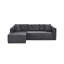Canapé modulaire en L avec tissu velours côtelé-1422126763