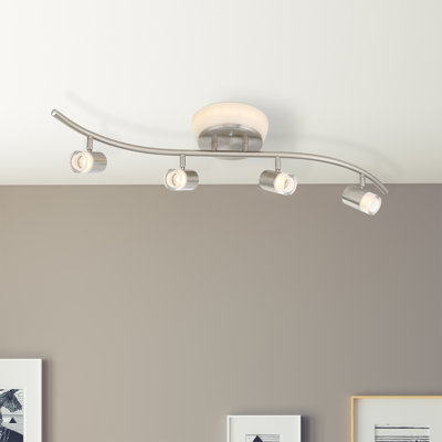 Edward 31'' 5 -Light Track Track Kit with Dimmable and Adjustable Head