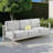 Magers 3-Seater Aluminum Outdoor Sofa with Cushions and Removable Tray-135516243-135516237