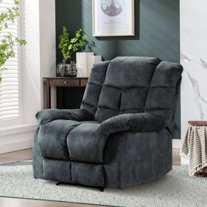 Chira 36.9'' Wide Modern and Soft Fabric Upholstered Compact Manual Standard Recliner