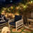 24 Ft. Black Filament String Light 12 Bulbs, Connect Up To 6