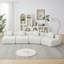 Canapé modulaire courbé en chenille avec 4 coussins, canapé modulaire symétrique courbé, 2 sièges courbés et 2 sièges simples-2080362671-2080362642