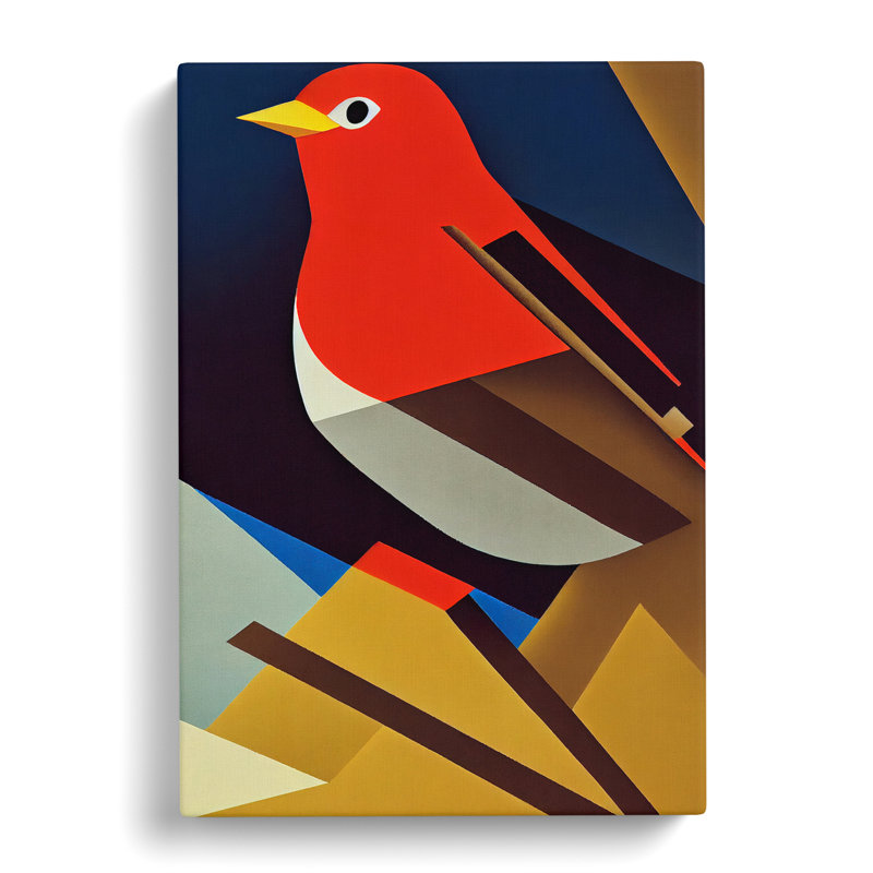 Aqdal Robin Bird Abstract Vol.9 - Wrapped Canvas, 76cm H x 50cm W x 3cm D