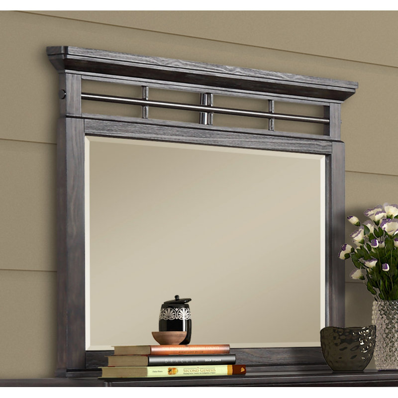 Miroir d'intérieur, miroir rectangulaire, miroir horizontal, miroir de commode pour la maison