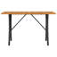  Canapé de patio 3 places avec coussins et table en rotin de polyester noir