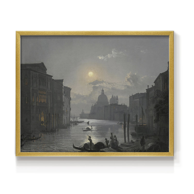 Paysages rétro-dxiv-reproduction encadrée