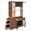 Grande armoire de rangement en bois avec espaces multifonctionnels, organisateur d'entrée moderne pour le couloir et le salon