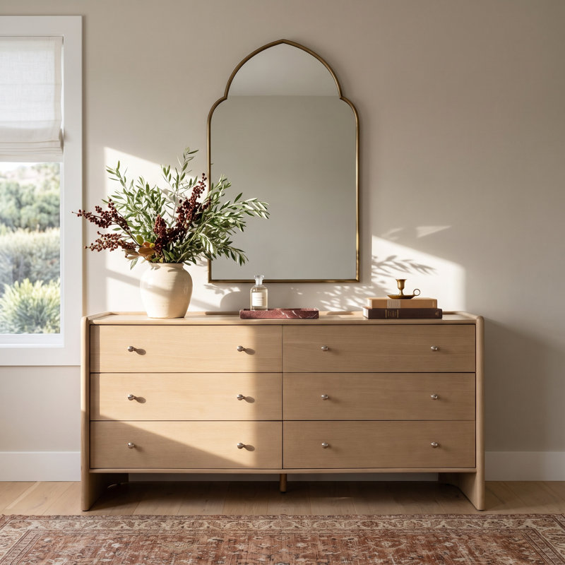 Mallory 6-Drawer Rounded Back Dresser