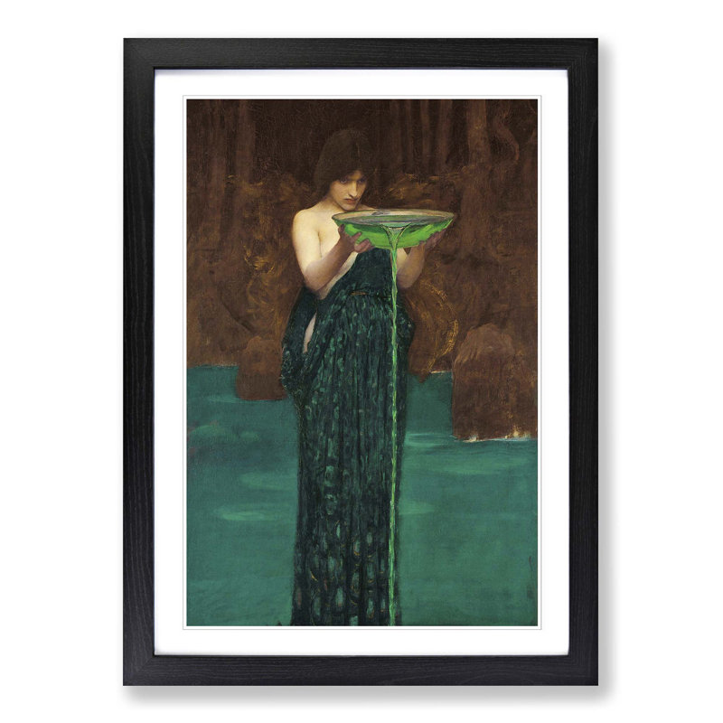 John William Waterhouse - Single Picture Frame Painting, Black