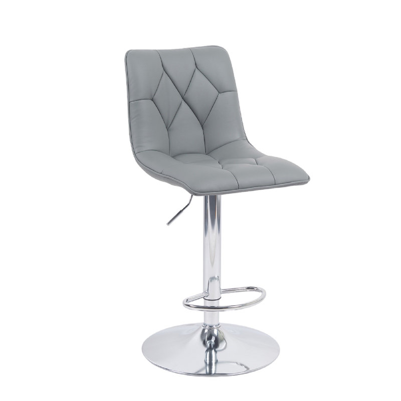 Arnet Pu Bar Stool 2pcs Black, Grey
