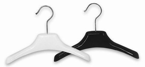 Plastic Standard Hanger for Dress/Shirt/Sweater, White