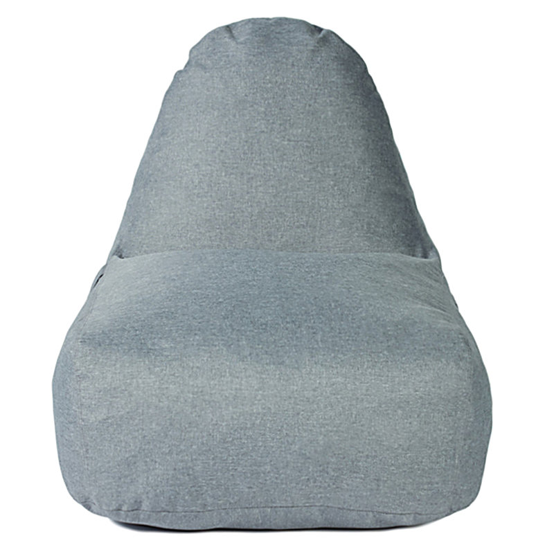 Linen Blend Outdoor Friendly Bean Bag, Grey