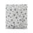 4 PCS Sheet Set Black Snowflakes