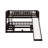 Twin Over Twin Bunk Bed With Fence-1427900442