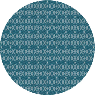 Tapis bleu/jaune à motif bleu ciel