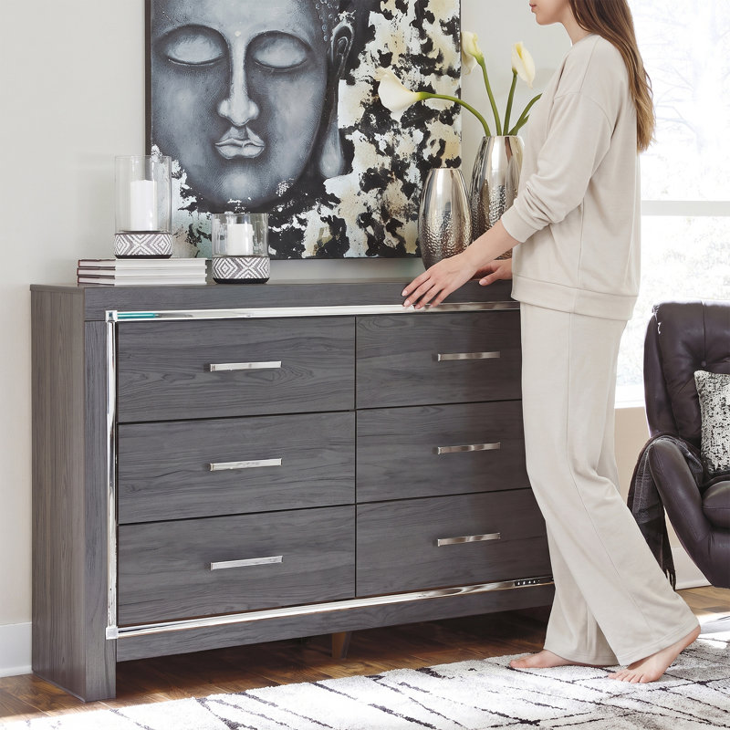Layeska 60.67'' W 6 - Drawer Dresser