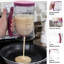 Distributeur de pâte à crêpes - Distributeur de pâte de 4 tasses avec poignée pour crêpes, gaufres, muffins et crêpes - Outils de cuisson (mauve)