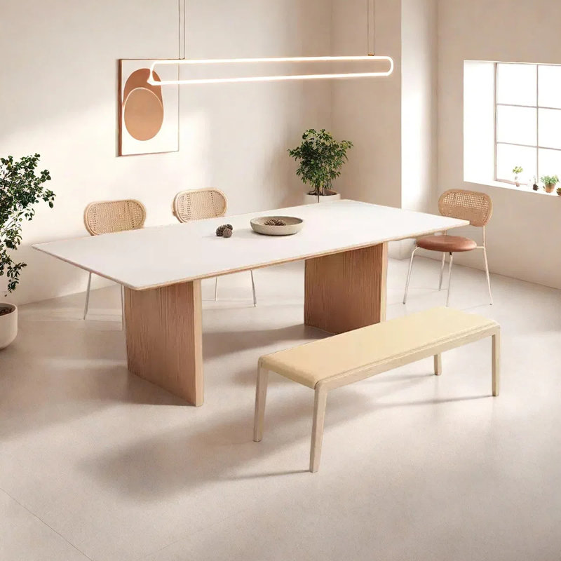 Table de salle à manger simple, H 29,53 po x L 94,49 po x l 31,5 po