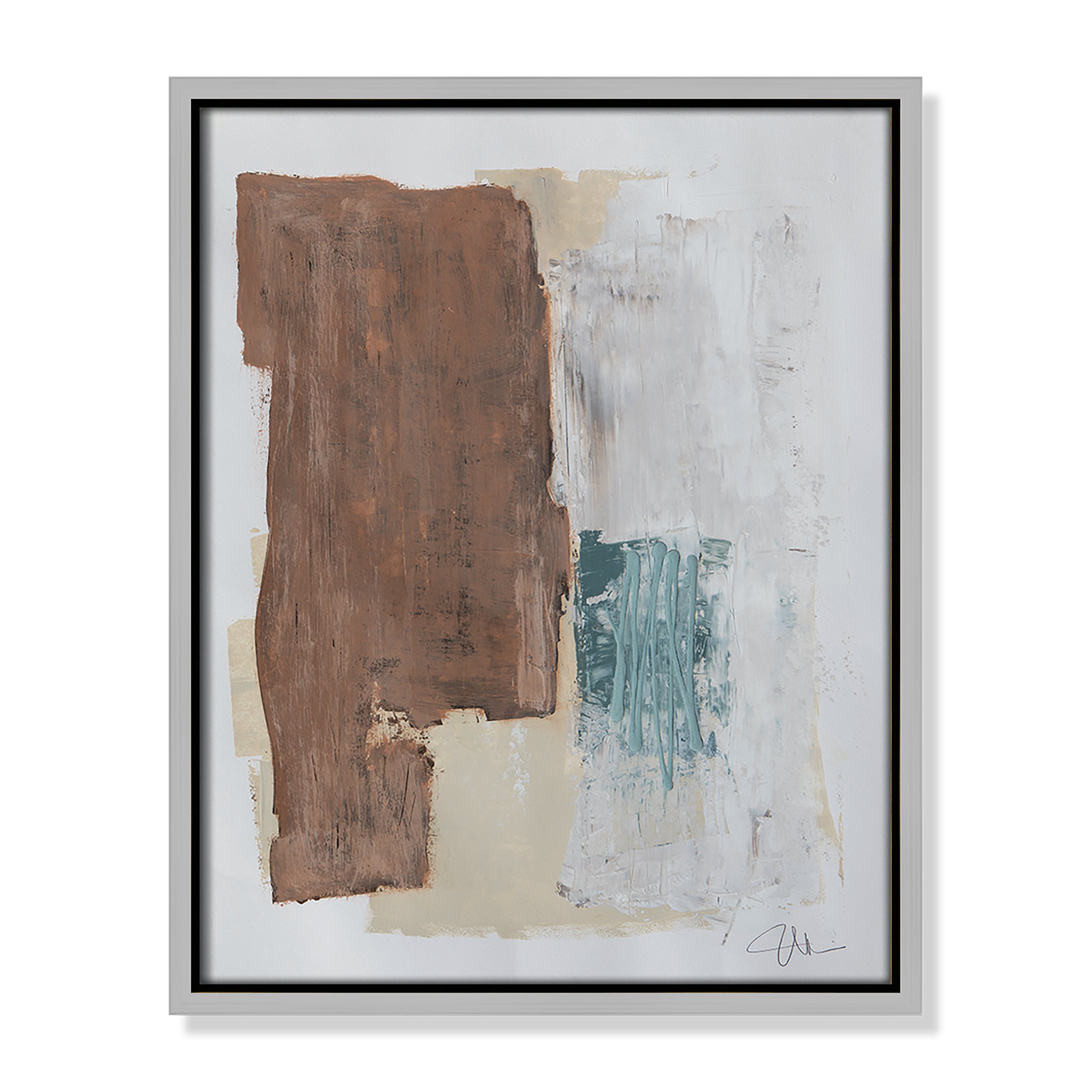 Rosena I Print, 15.5'' H x 12.5'' W x 2'' D, Silver Framed