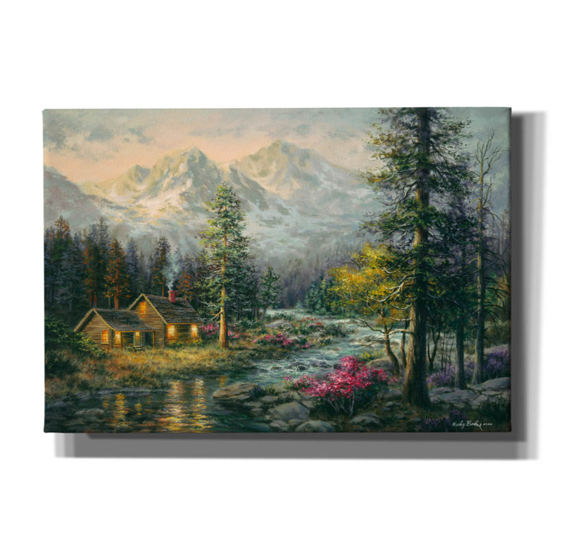 «Campers Cabin» par Nicky Boehme, H 18 po x l 26 po x P 0,75 po