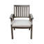 Chaises de salle à manger d'extérieur modernes en aluminium avec coussins d'eau gris foncé et argent, légères, 24,83 de large, assemblage inclus, structure stable, rouille, conception élégante, cadre, requis,