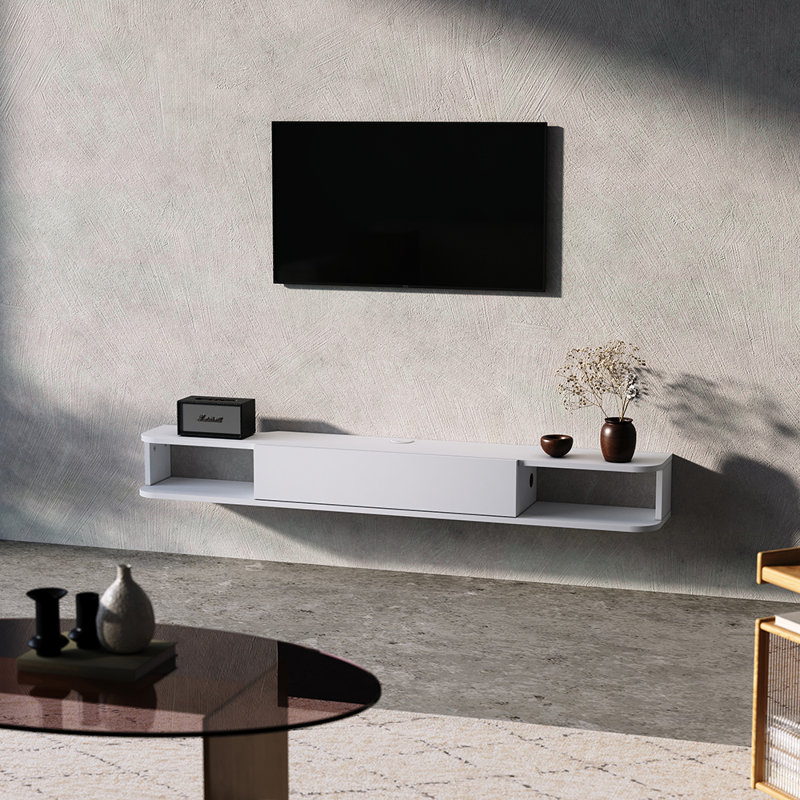Clevette Unfinished TV Stand for TVs up to 24", White