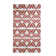 Tapis rouge à motif de chevrons