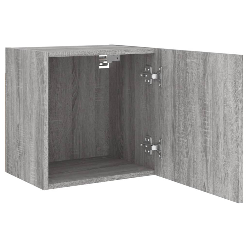 Navarion Unfinished TV Stand for TVs up to 24", Grey Sonoma