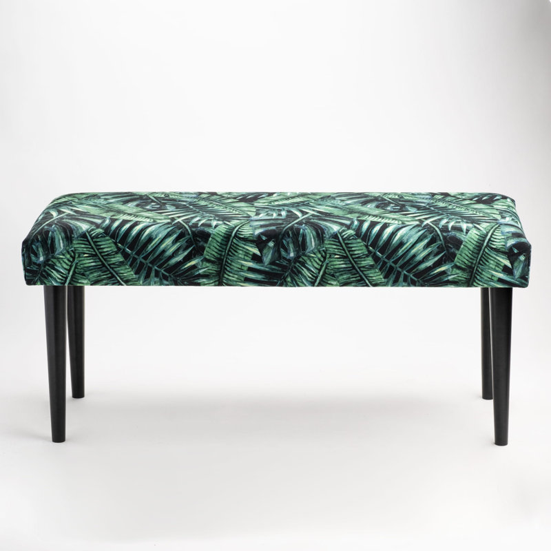 Blanchester Velvet Upholstered Bench, H40 x W120 x D30cm